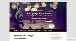 Desktop Screenshot of bluespringsmusicboosters.org