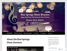 Tablet Screenshot of bluespringsmusicboosters.org